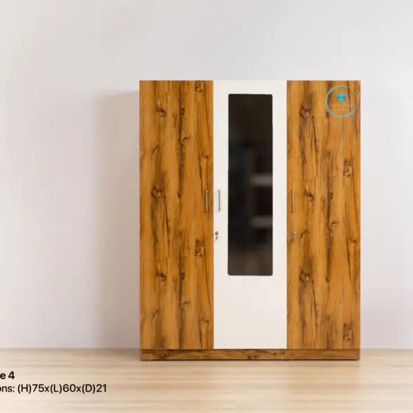Premier Wardrobe Three Door With Glass
