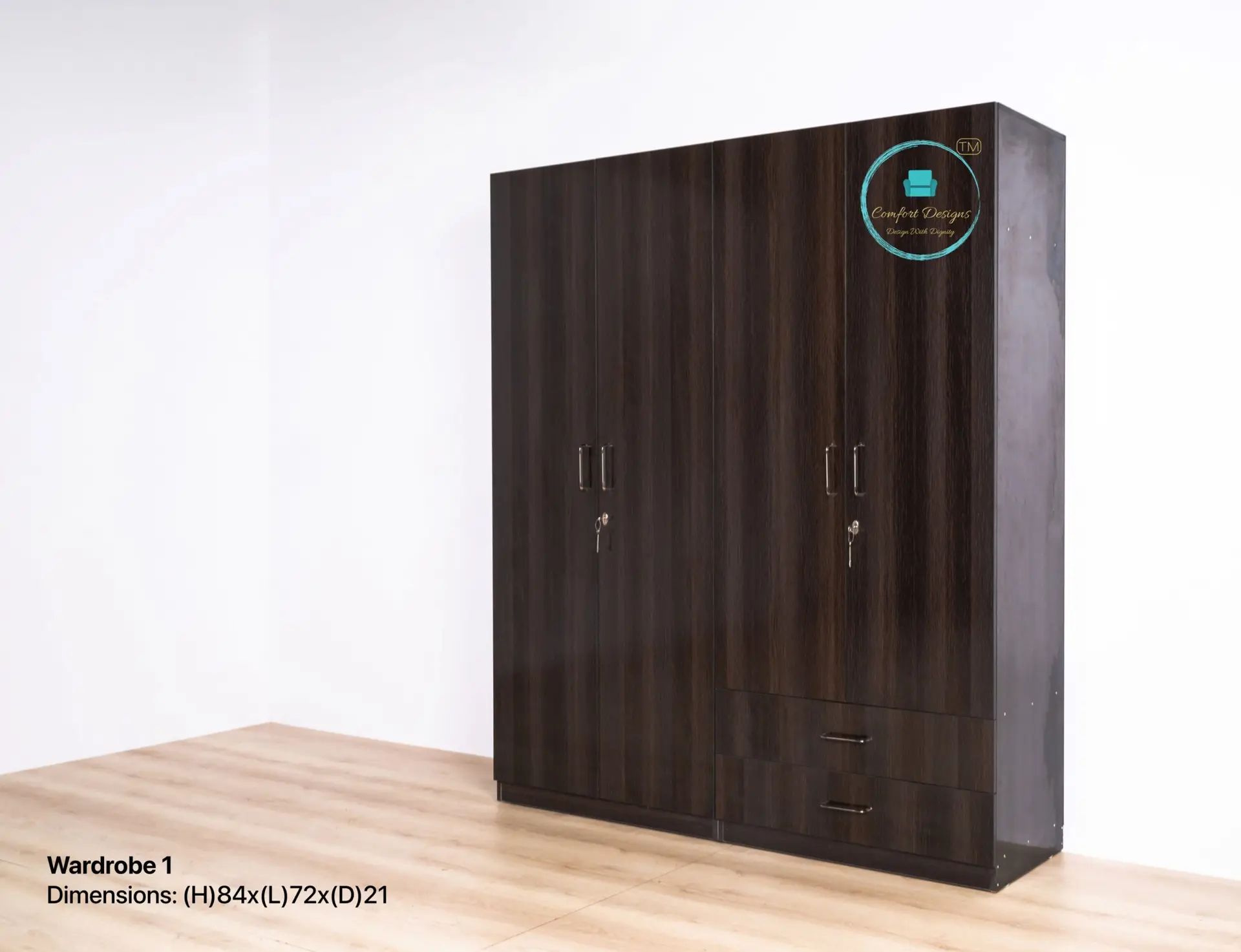 Leo Wardrobe Four Door