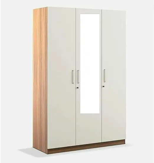Classy Wardrobe- Three Door With Glass