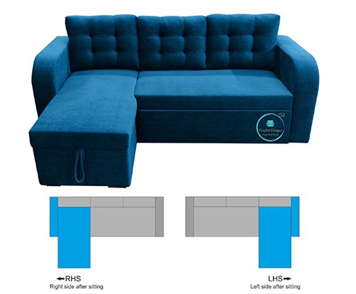 Melody 3 Seater L Shape Sofa Cumbed - Image 6