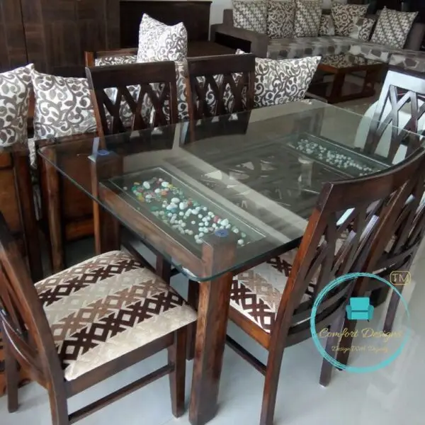 Bliss Star Dinning Table 6 Seater - 11