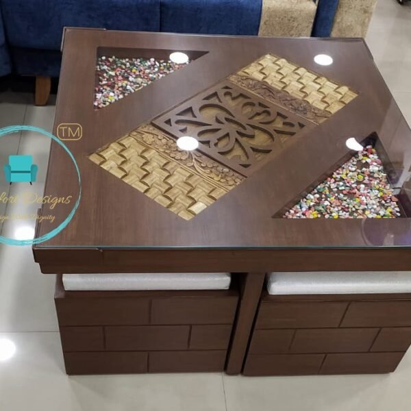 Castle Center Table With Puffy 13