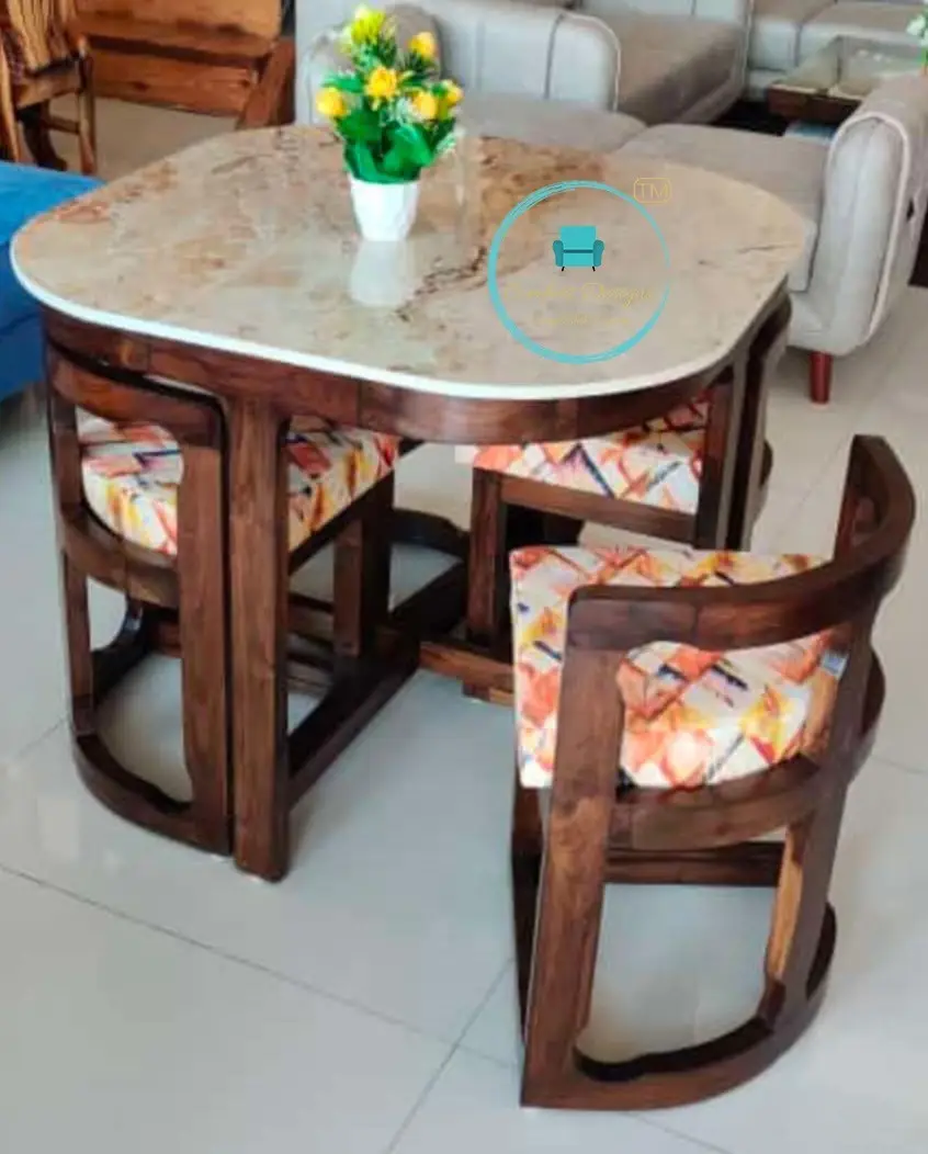 Marble Dinning Table 4 Seater - 13