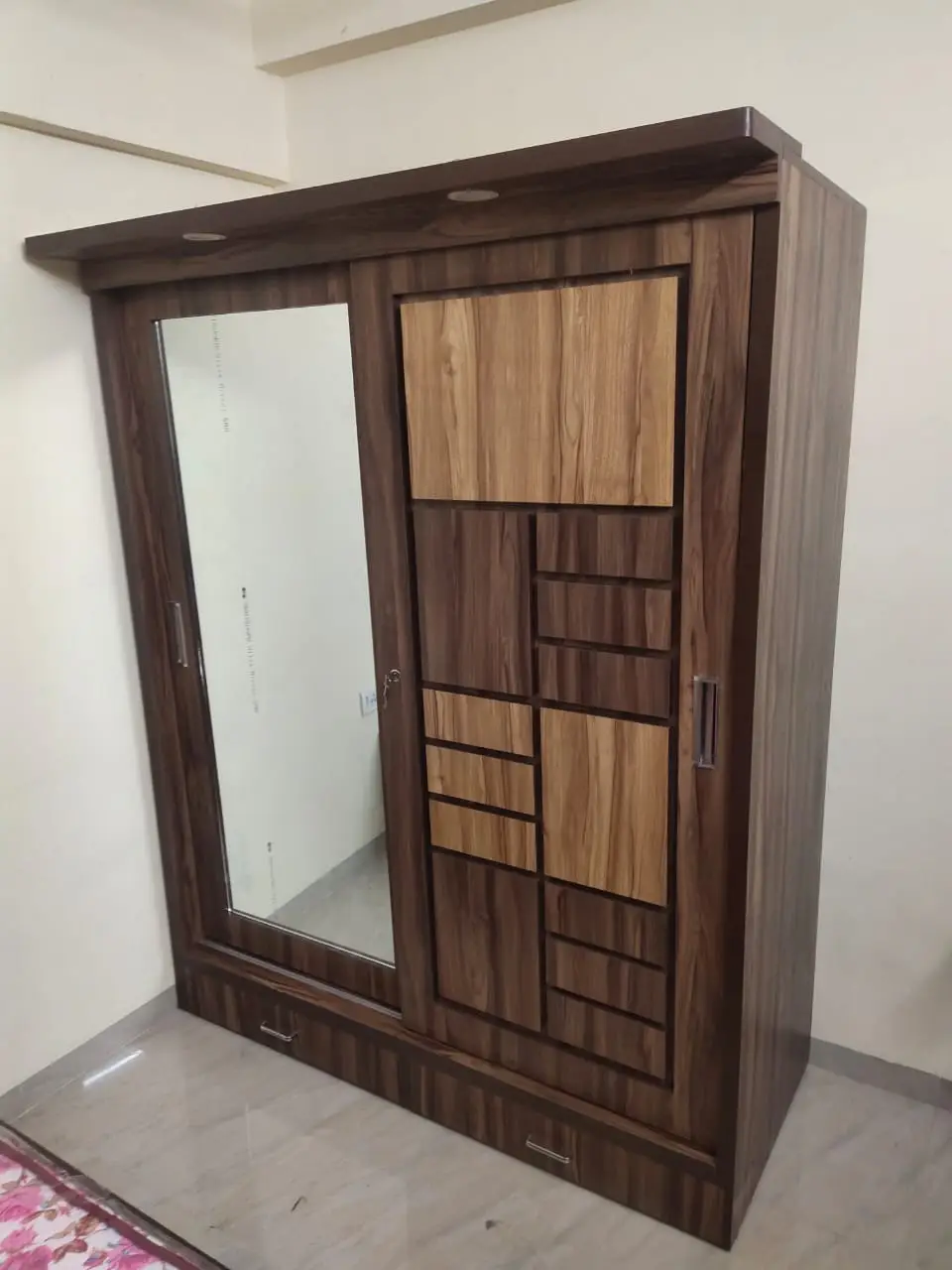 Moderate Wardrobe Sliding Door With Glass