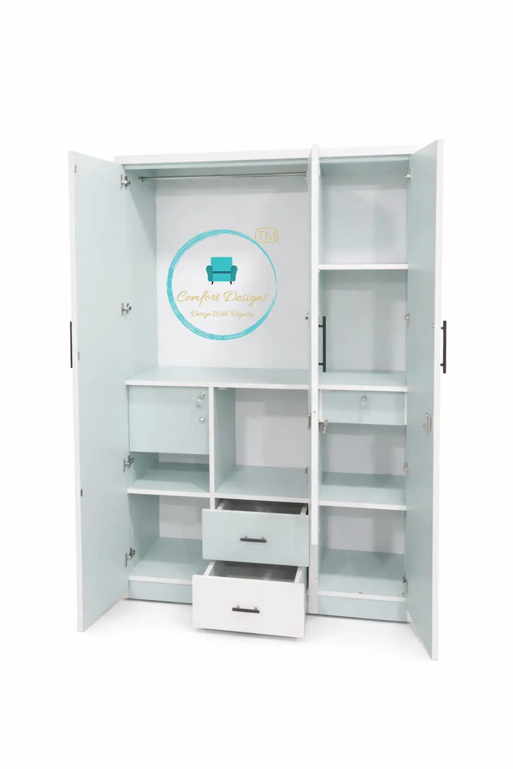 Compact Wardrobe Three Door