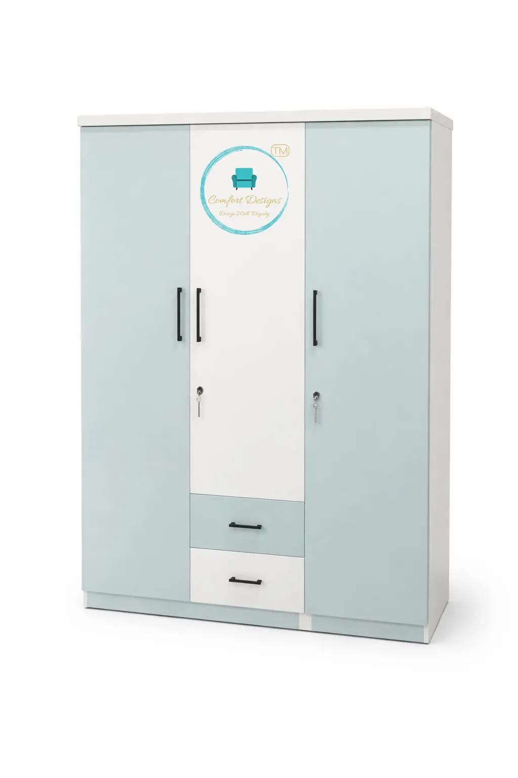 Compact Wardrobe Three Door