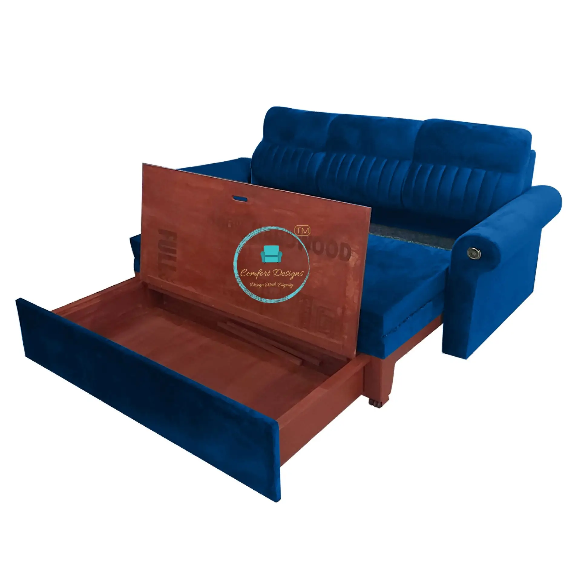 Lorin-04 3 Seater Sofa Cumbed With Storage