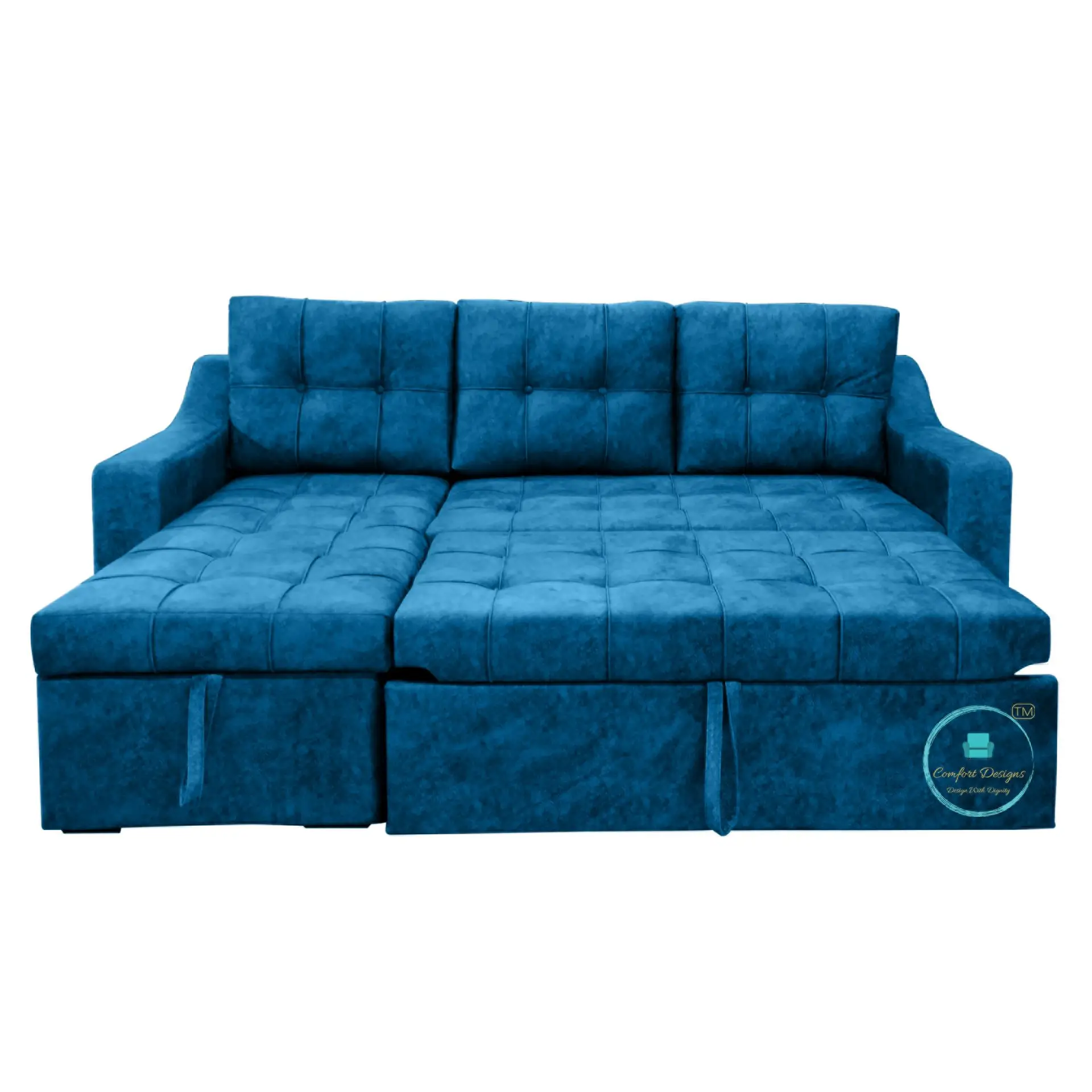 Suzane 3 Seater L Shape Sofa Cumbed - Image 2