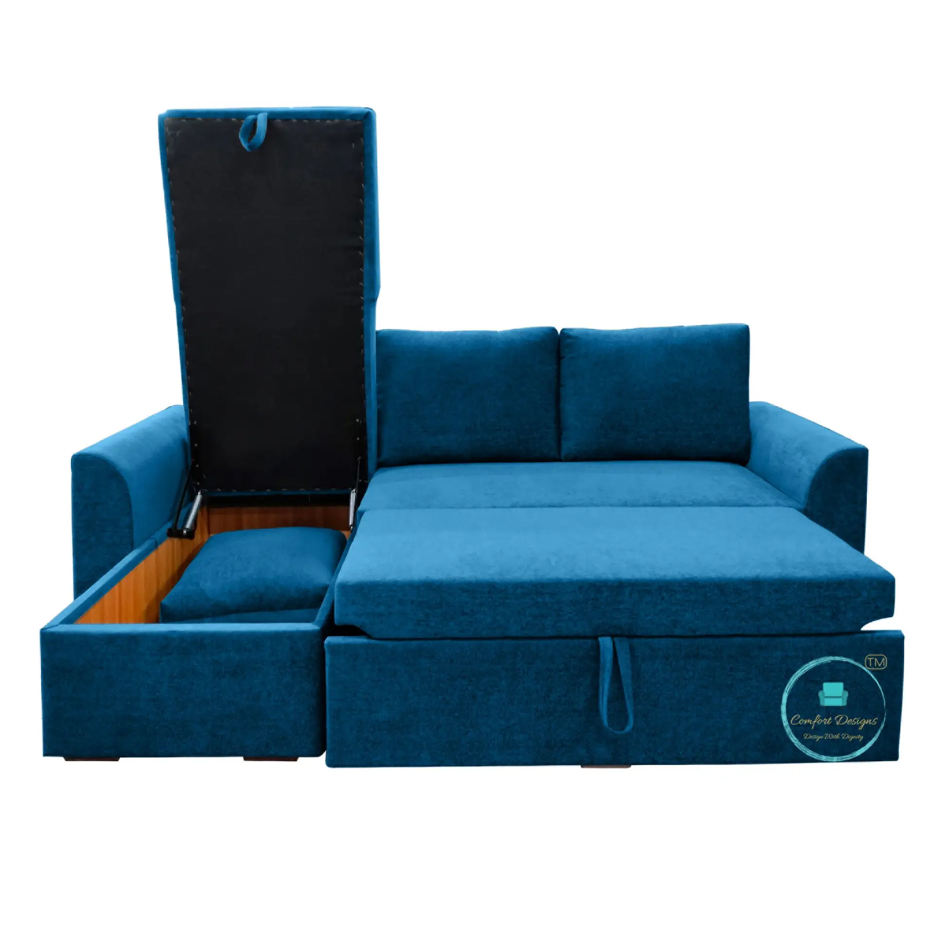 Creta 3 Seater L Shape Sofa Cumbed - Image 3