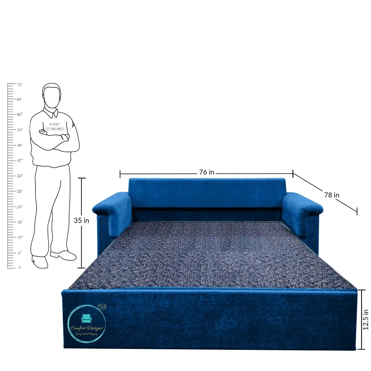 Ocean-01 3 Seater Sofa Cumbed With Storage - Image 5