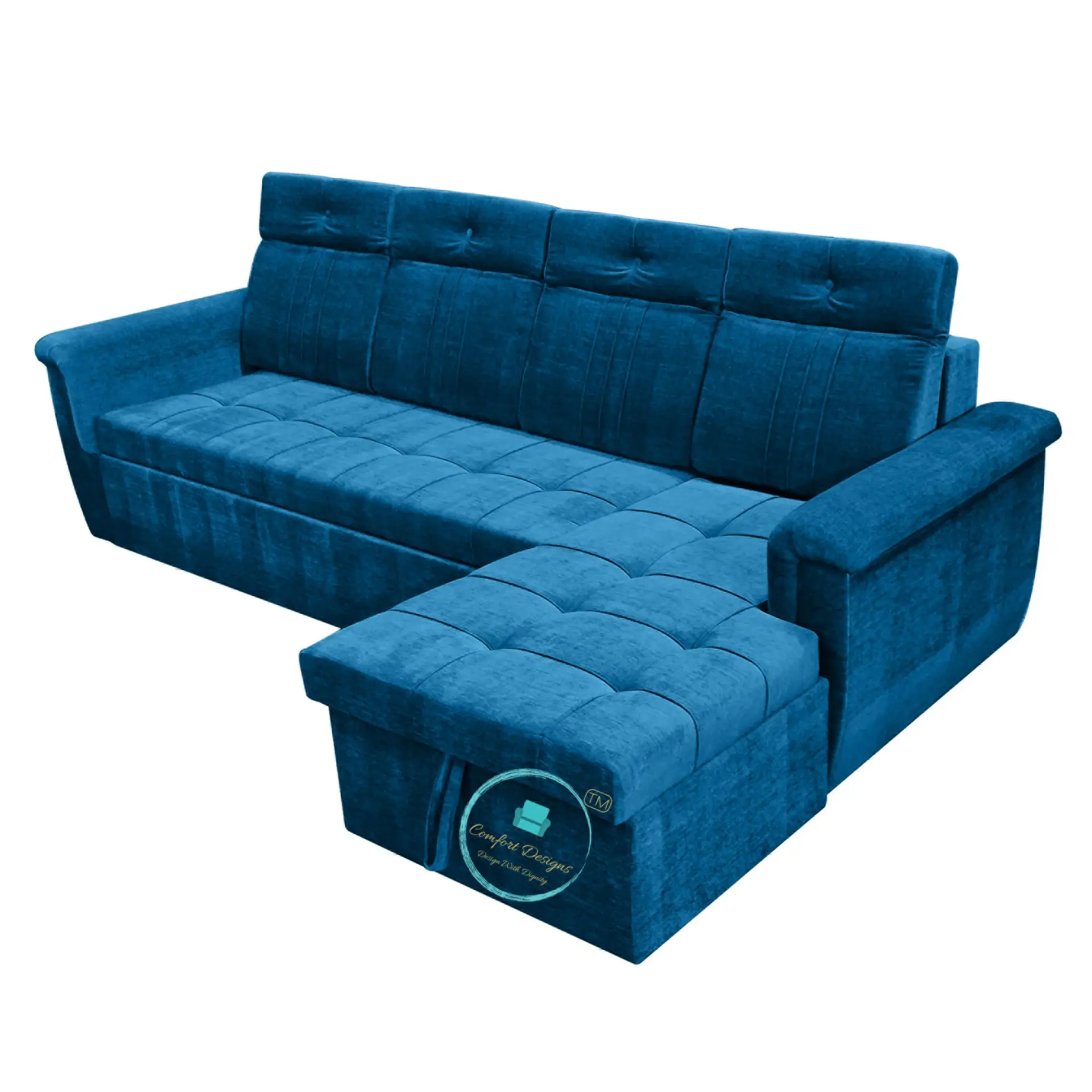 Eagle 4 Seater L Sape Sofa Cumbed - Image 4