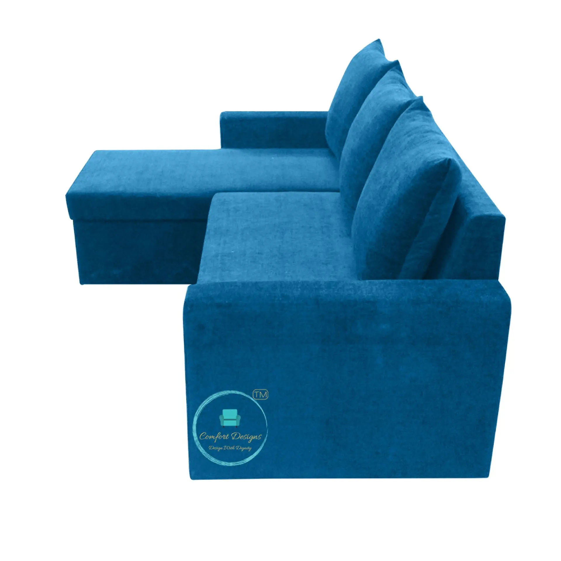 Jazz-01 3 Seater L Shape Sofa Cumbed - Image 4