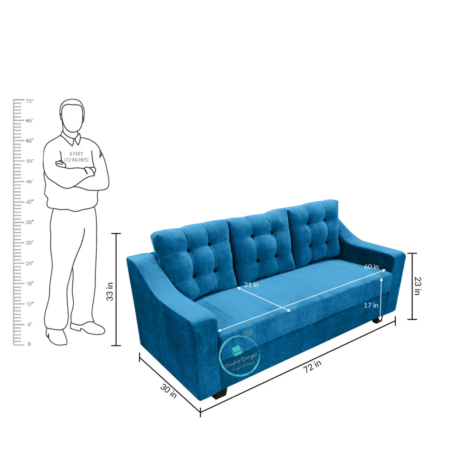 Oliver 3+1+1 Sofa