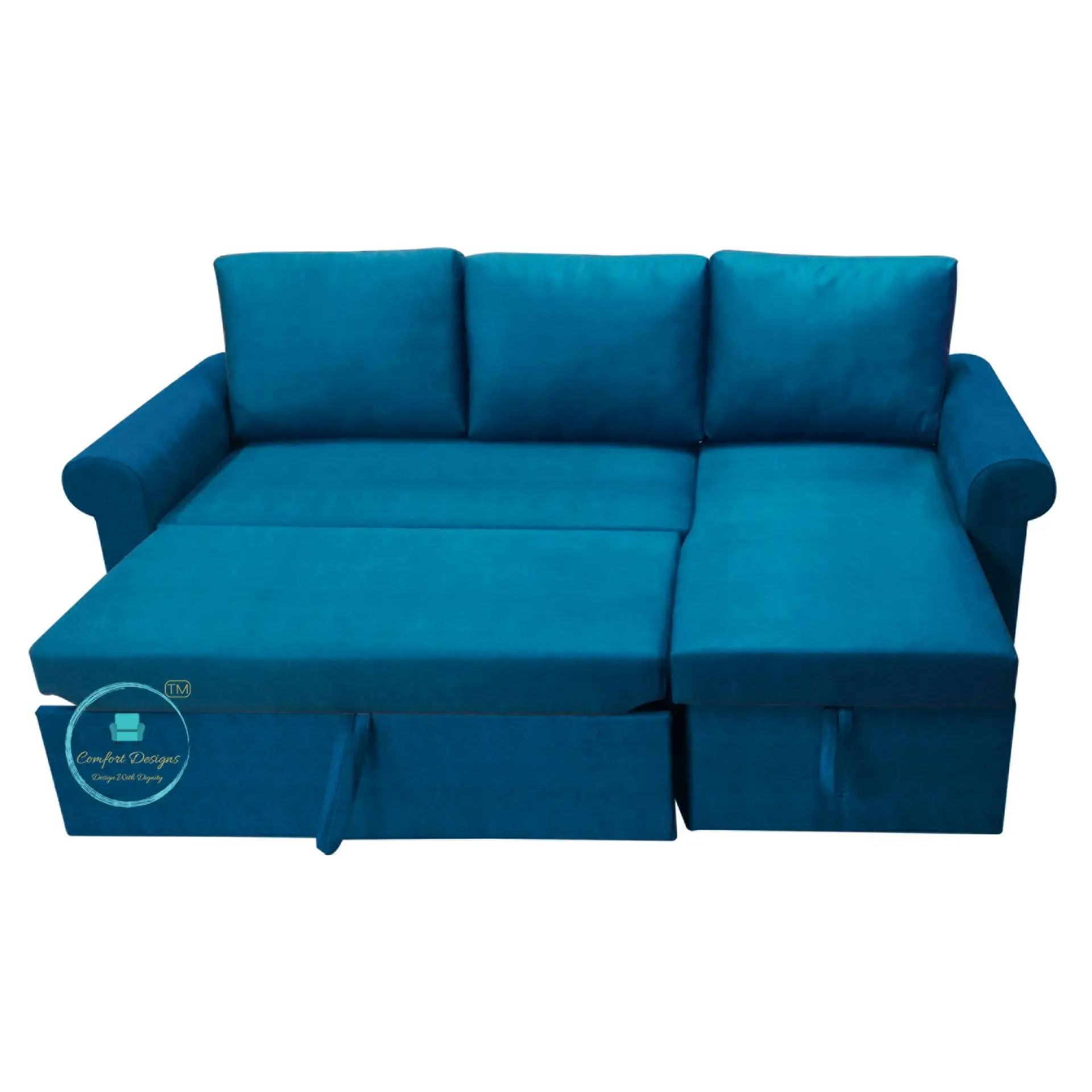 Midas 3 Seater L Shape Sofa Cumbed