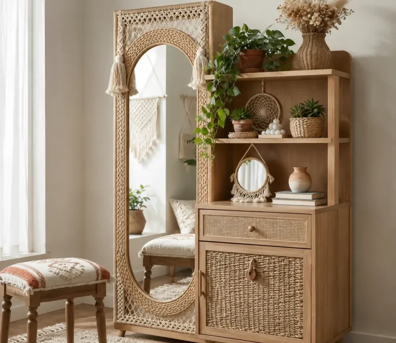 Modern-Black-Vanity-With-Mirror